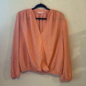 Pink Polka Heart Blouse